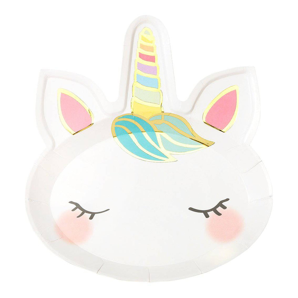 Pack of 8 We Heart Unicorns Face Plates - Anilas UK