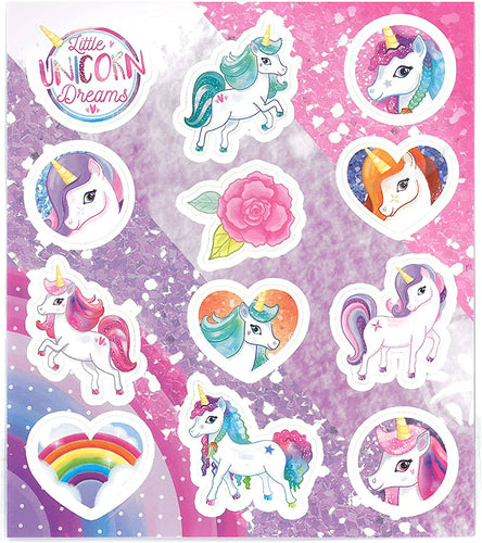 12 Unicorn Sticker Sheets - Anilas UK