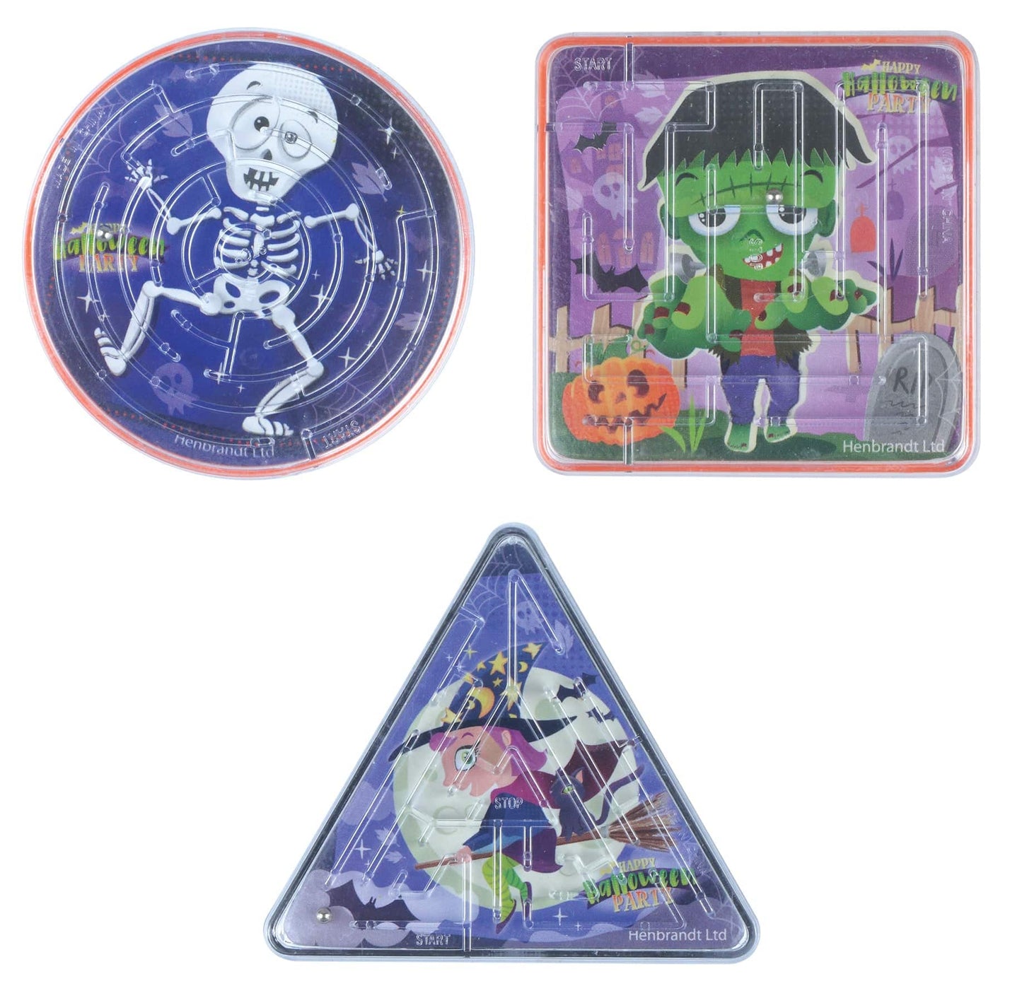12 Mini Halloween Maze Puzzles - Anilas UK