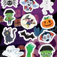 12 Halloween Sticker Sheets - Anilas UK