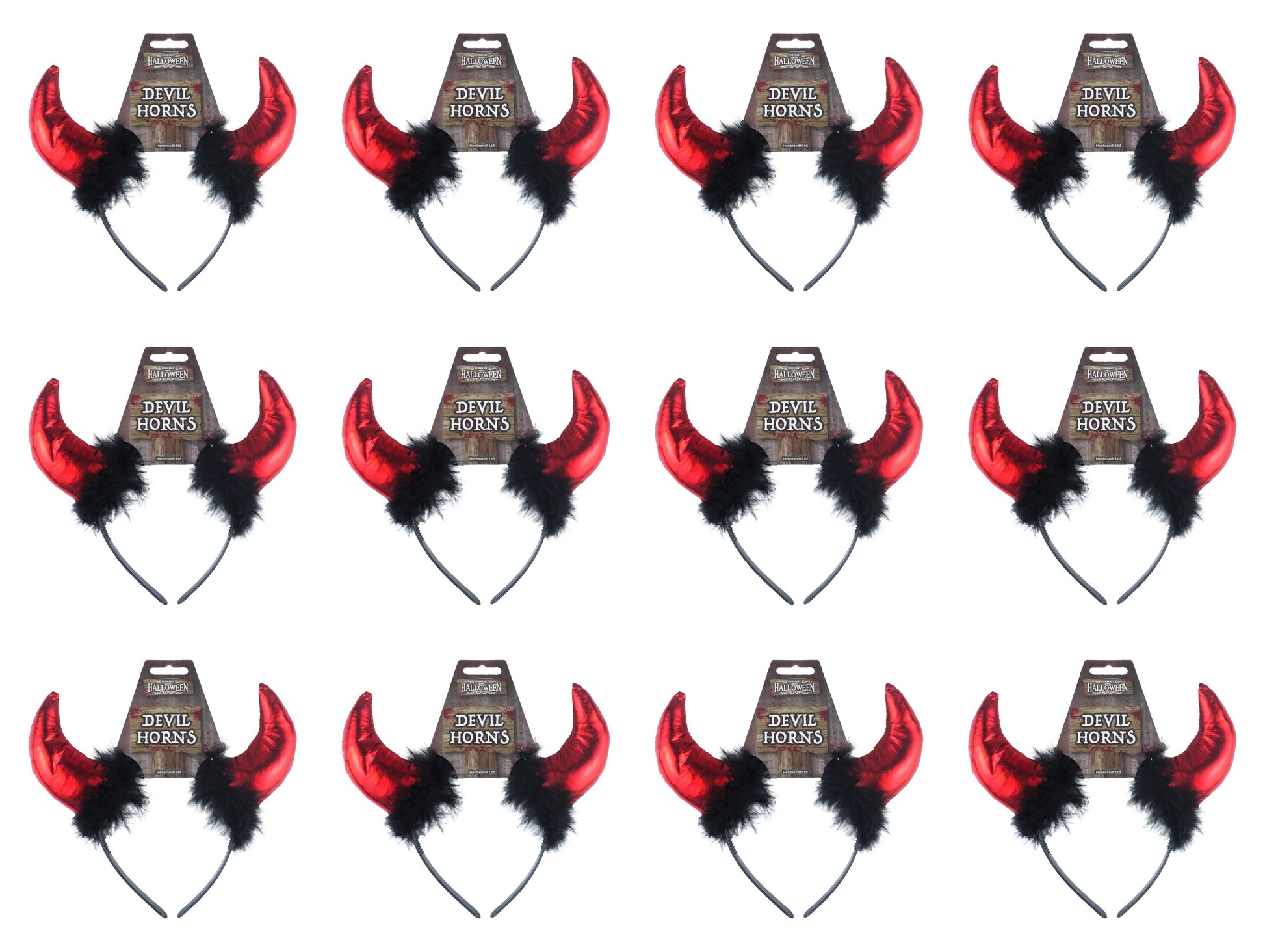 Devil Horns with Fur Headband - Anilas UK