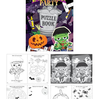 12 Mini Halloween Puzzle Books - Anilas UK