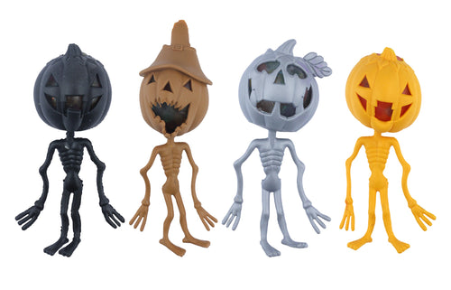 Halloween Squeezy Pumpkin Skeleton Set of 4 - Anilas UK