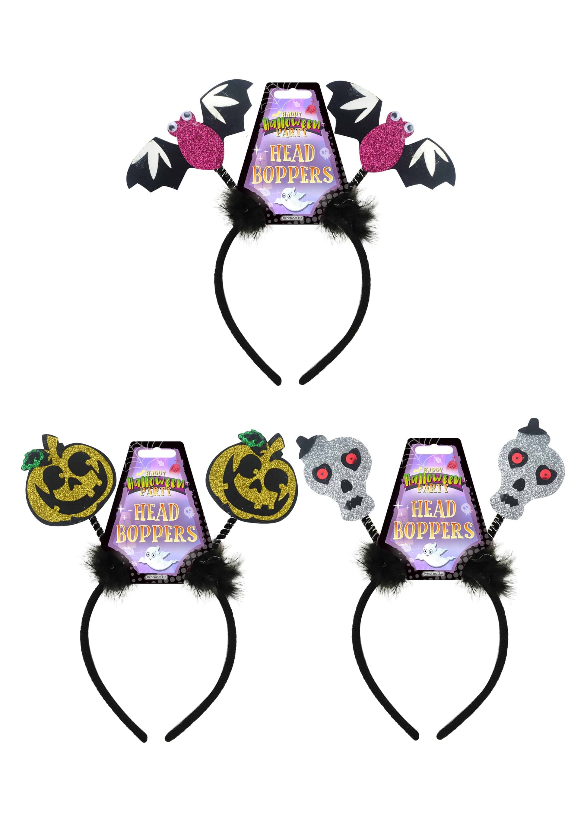 12 Halloween Head Boppers - Anilas UK