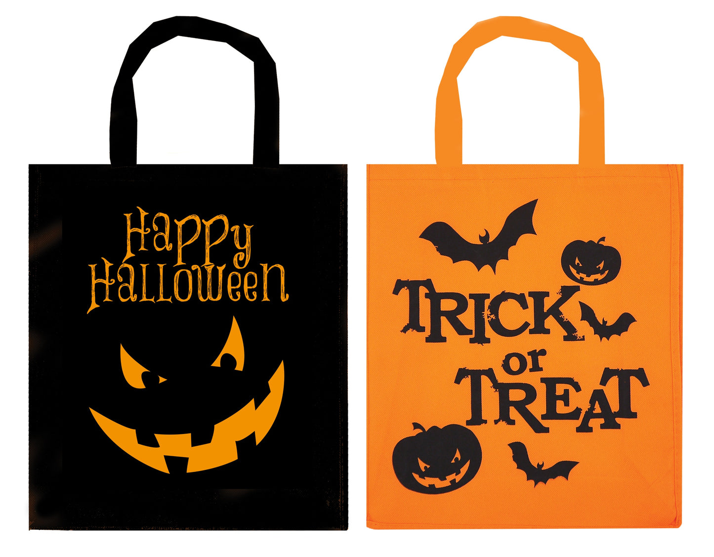 Halloween Trick or Treat Tote Bags - Set of 2 - Anilas UK
