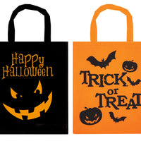 Halloween Trick or Treat Tote Bags - Set of 2 - Anilas UK