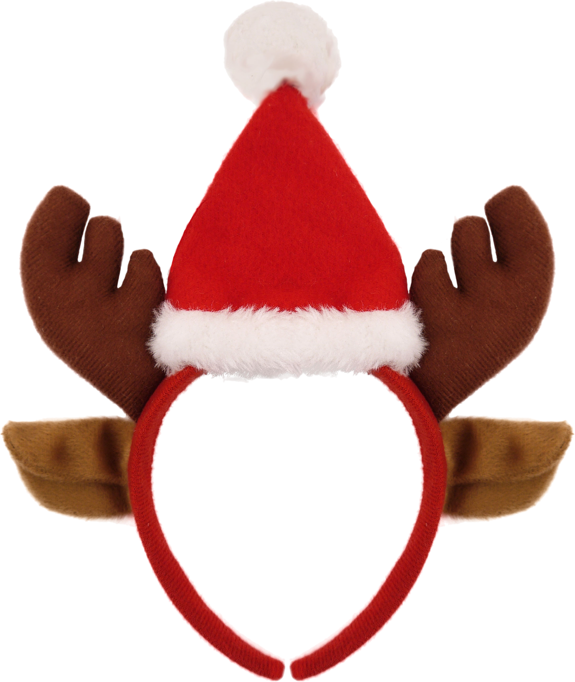 Reindeer Antler Headband with Ears and Santa Hat - Anilas UK