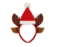 
              Reindeer Antler Headband with Ears and Santa Hat - Anilas UK
            