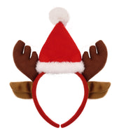 Reindeer Antler Headband with Ears and Santa Hat - Anilas UK
