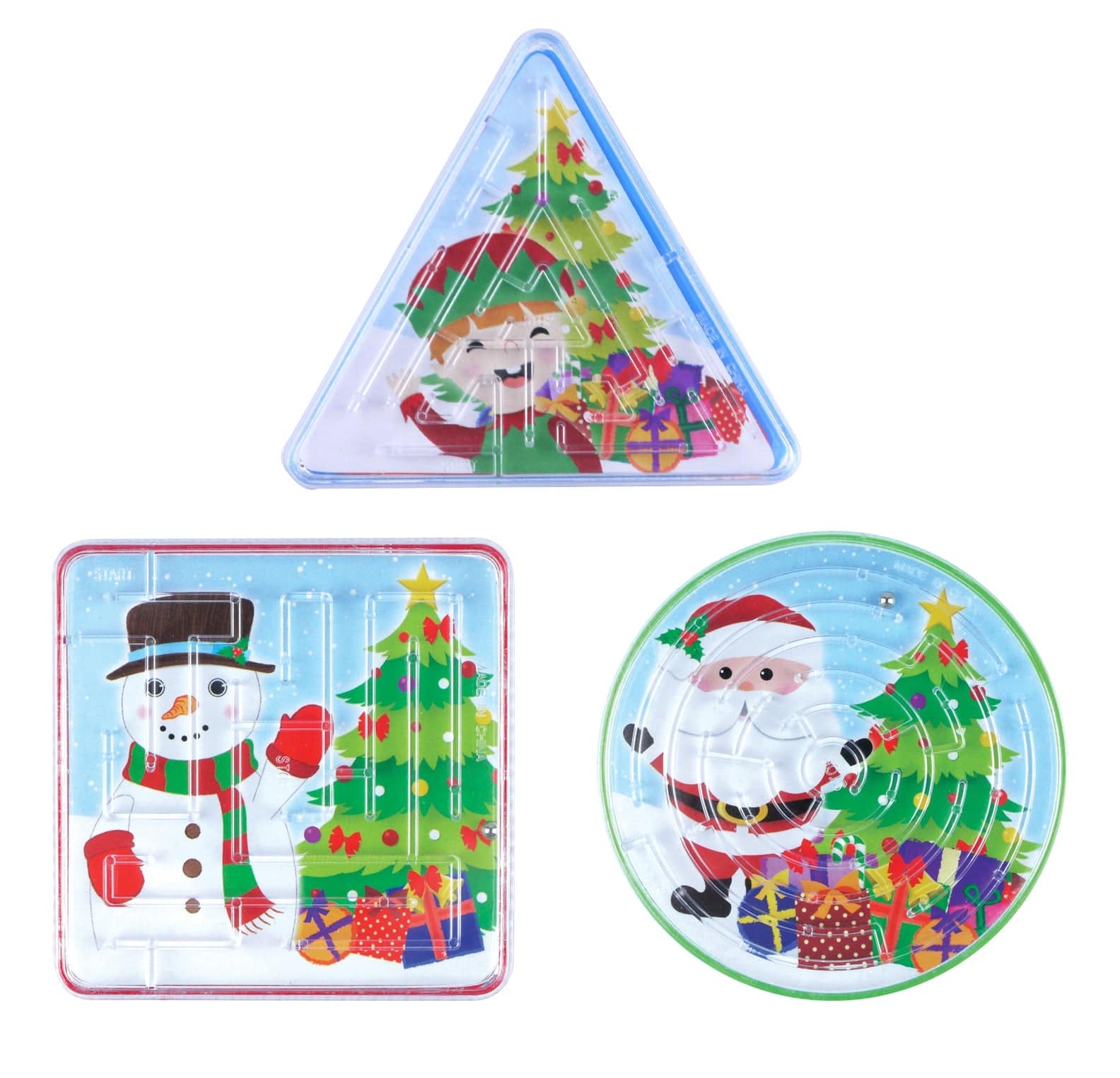 12 Mini Christmas Themed Mazes - Anilas UK