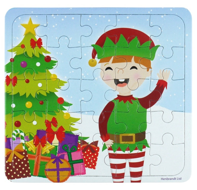 12 Mini Christmas Themed Jigsaw Puzzles - Anilas UK