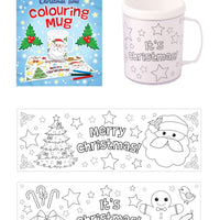 Christmas Colouring Mug with 2 Assorted Designs - Anilas UK
