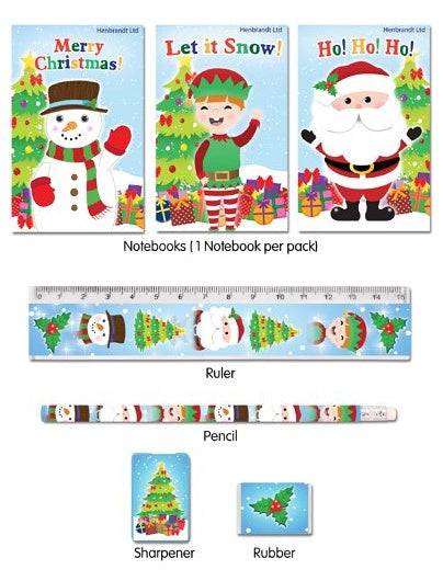 Christmas Five Piece Stationery Set - Anilas UK