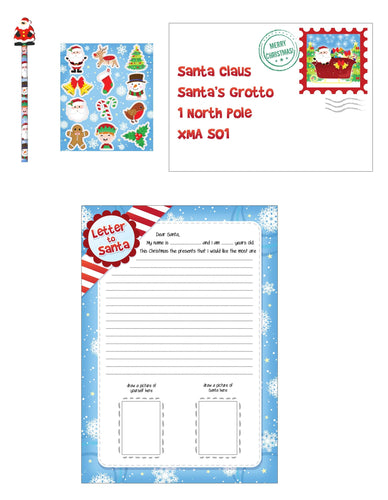 Christmas Santa Letter Writing Kit (5 pieces) - Anilas UK
