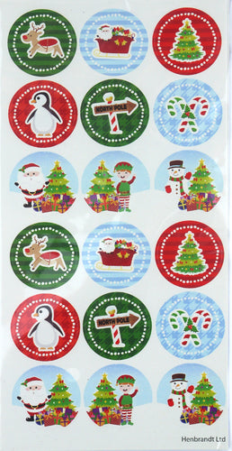 12 Large Christmas Sticker Sheets - Anilas UK