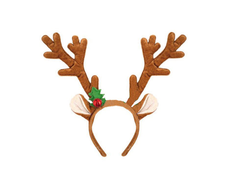 Reindeer Antlers with Bell Headband - Anilas UK