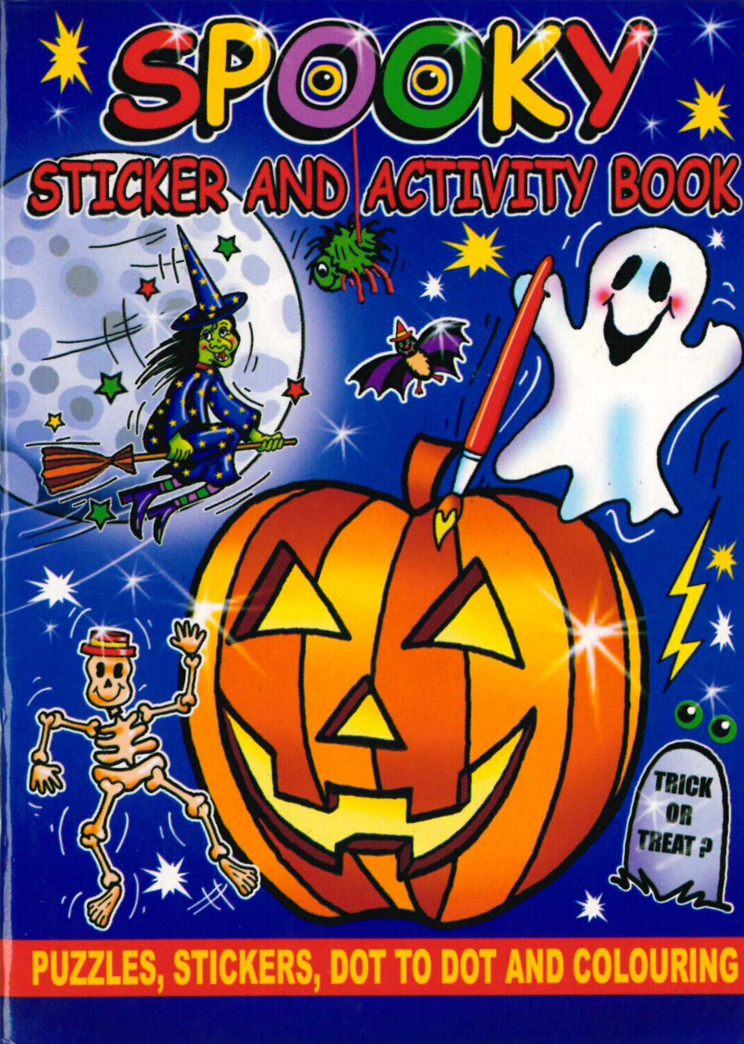 Mini Spooky Halloween Sticker Activity Books (Pack of 12) - Anilas UK