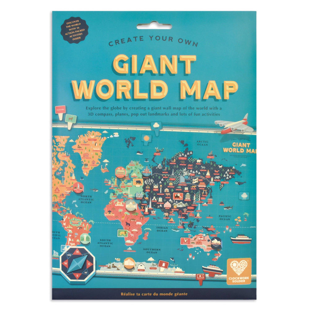 Clockwork Soldier's Create Your Own Giant World Map - Anilas UK