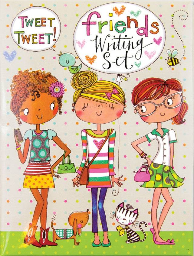 Friends Writing Set Wallet by Rachel Ellen Designs - Anilas UK