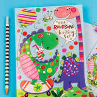 Dinosaur Writing Set Wallet by Rachel Ellen Designs - Anilas UK