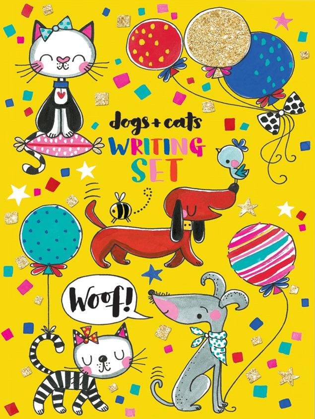 Dogs & Cats Writing Set Wallet by Rachel Ellen Designs - Anilas UK