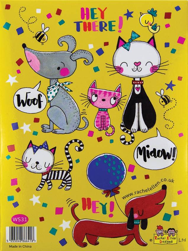 Dogs & Cats Writing Set Wallet by Rachel Ellen Designs - Anilas UK