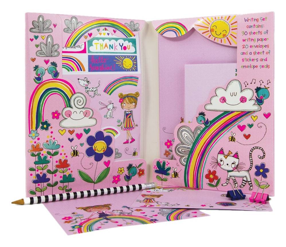 Over the Rainbow Writing Set Wallet by Rachel Ellen Designs - Anilas UK