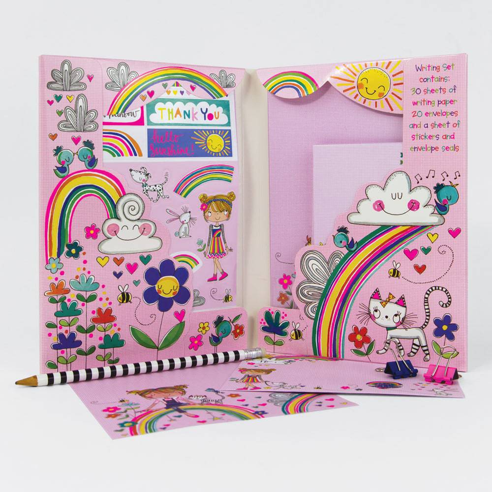 Over the Rainbow Writing Set Wallet by Rachel Ellen Designs - Anilas UK