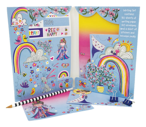 Cherry Blossom Princess Writing Set Wallet by Rachel Ellen Designs - Anilas UK