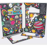 To the Moon Writing Set Wallet by Rachel Ellen Designs - Anilas UK