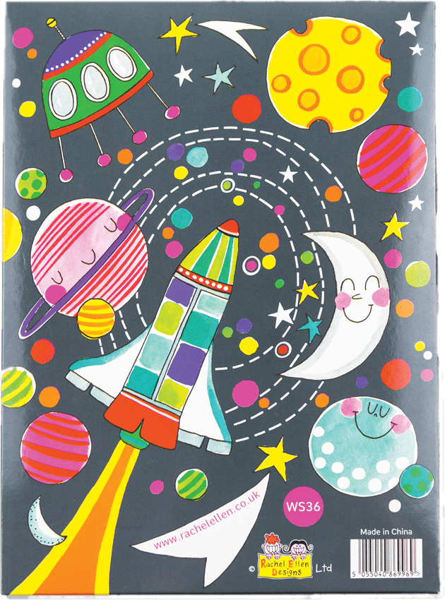 To the Moon Writing Set Wallet by Rachel Ellen Designs - Anilas UK