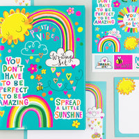 Positive Vibes Writing Set Wallet by Rachel Ellen Designs - Anilas UK