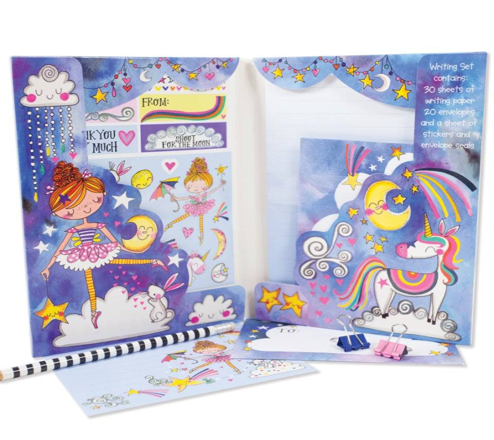 Moon Dance Writing Set Wallet by Rachel Ellen Designs - Anilas UK