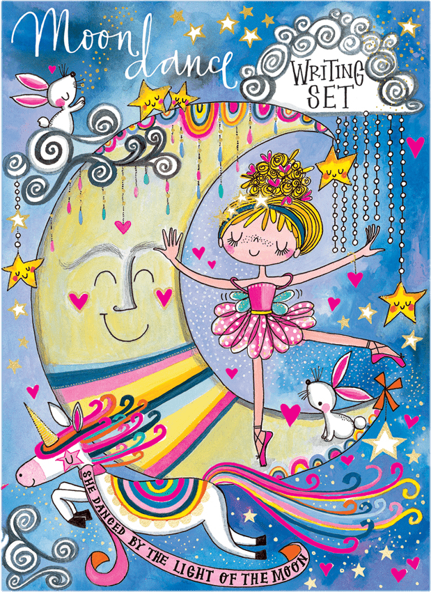 Moon Dance Writing Set Wallet by Rachel Ellen Designs - Anilas UK