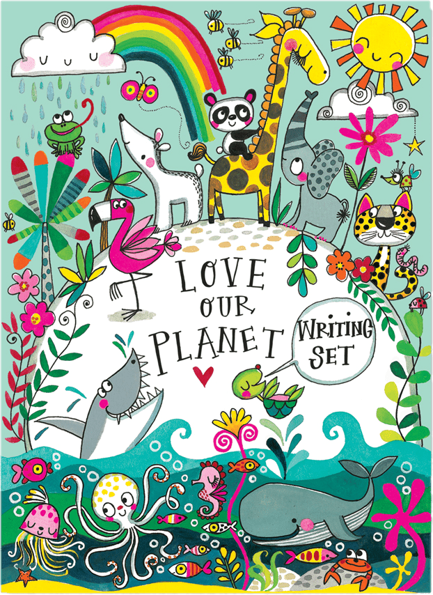 Love Our Planet Writing Set Wallet by Rachel Ellen Designs - Anilas UK