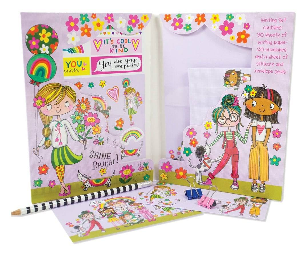 Girl Power Writing Set Wallet by Rachel Ellen Designs - Anilas UK