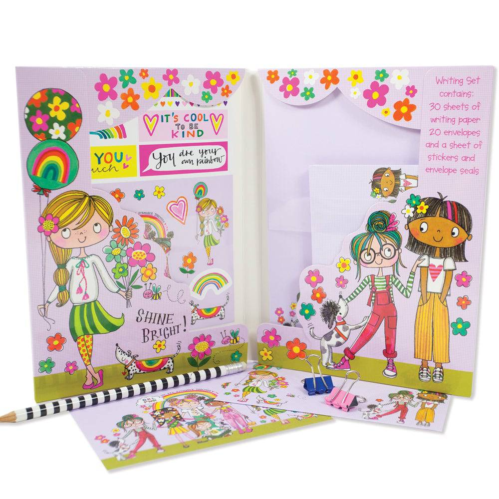Girl Power Writing Set Wallet by Rachel Ellen Designs - Anilas UK