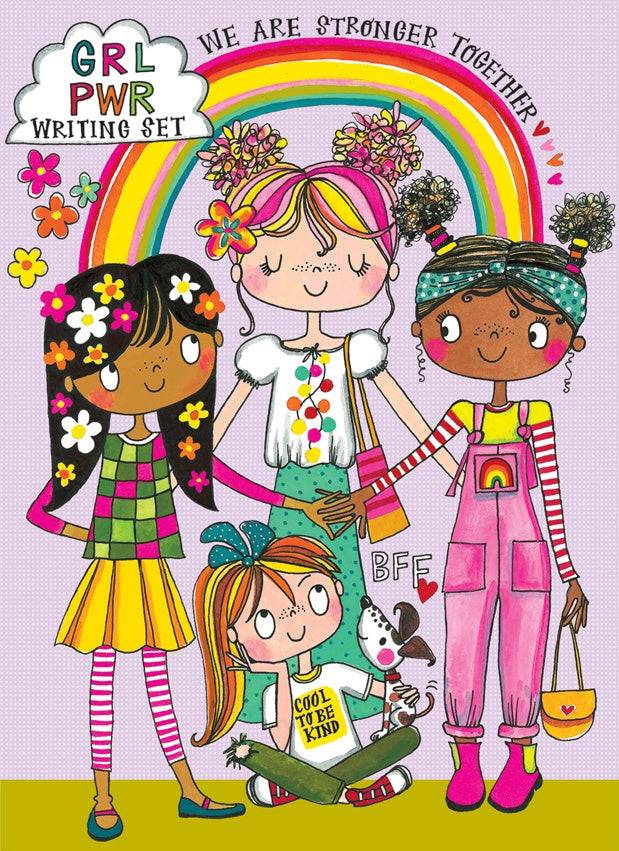 Girl Power Writing Set Wallet by Rachel Ellen Designs - Anilas UK