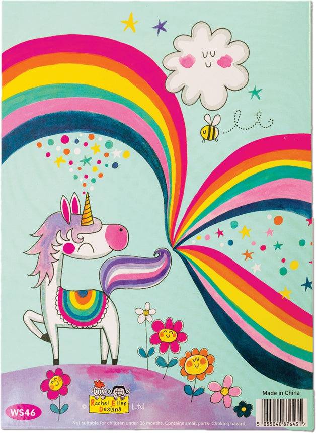 Magical Rainbow Adventure Writing Set Wallet by Rachel Ellen Designs - Anilas UK