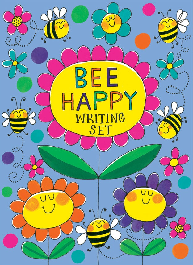Bee Happy Writing Set Wallet by Rachel Ellen Designs - Anilas UK