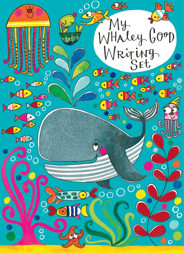 My Whaley Good Writing Set Wallet by Rachel Ellen Designs - Anilas UK