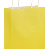 12 Yellow Paper Party Bags - Anilas UK