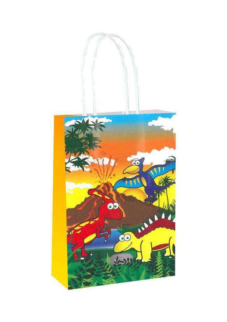 Dinosaur themed 12 Party Bags with Fillers - Anilas UK