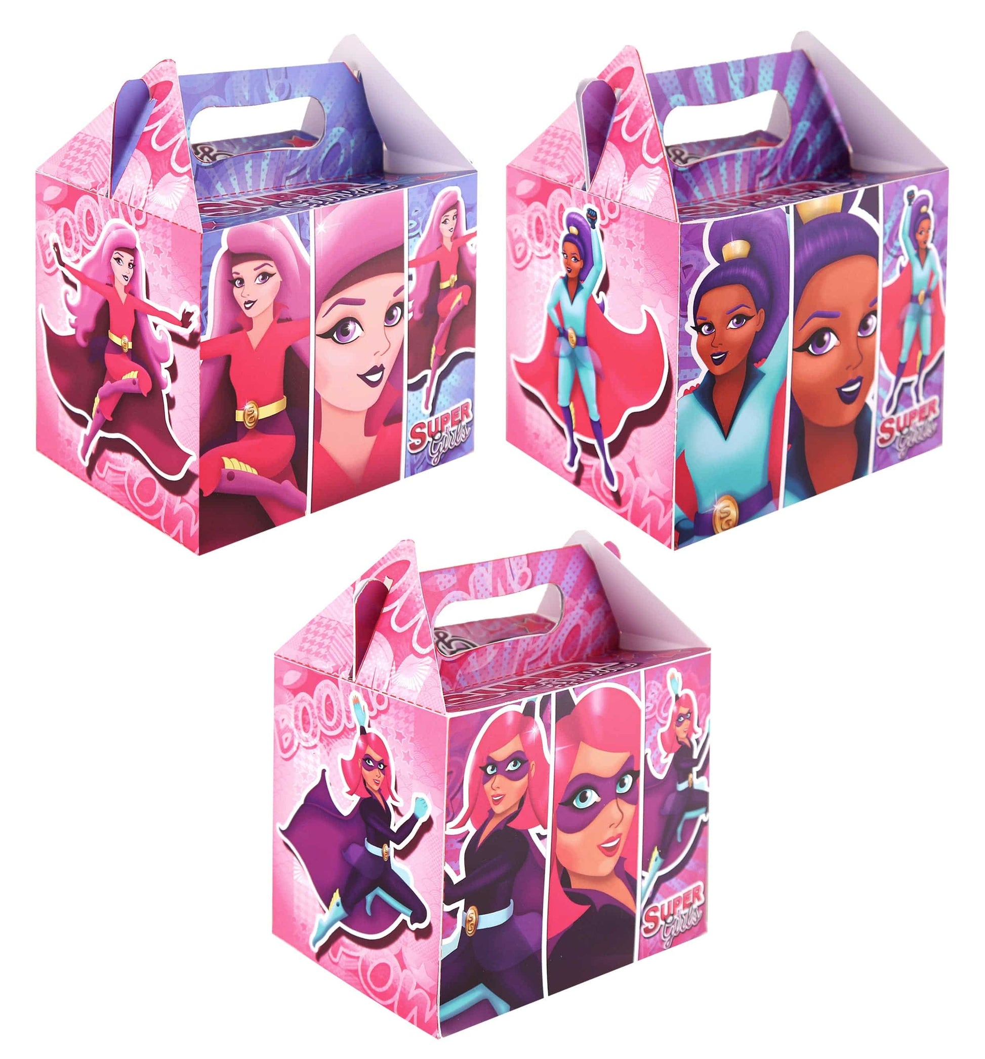 12 Super Girls Food Boxes - Anilas UK