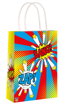 12 Comic Impact Paper Party Bags - Anilas UK