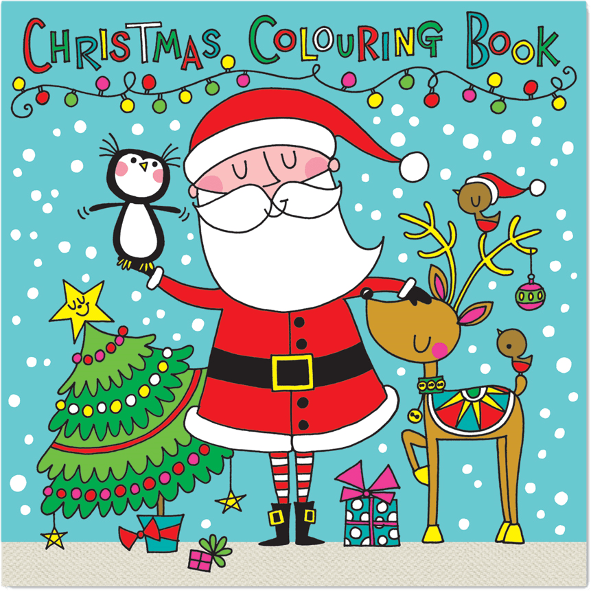 Christmas Santa Scene Colouring Book by Rachel Ellen Designs - Anilas UK