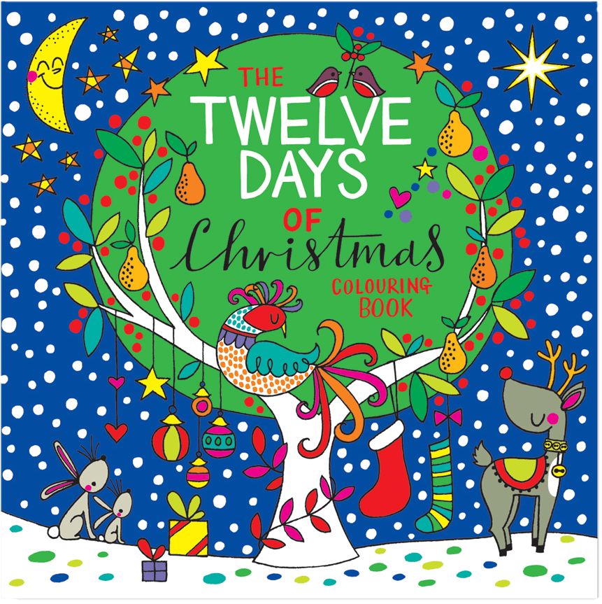 12 Days of Christmas Colouring Book by Rachel Ellen Designs - Anilas UK