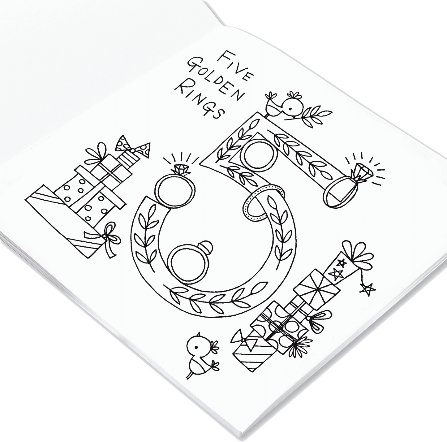 12 Days of Christmas Colouring Book by Rachel Ellen Designs - Anilas UK