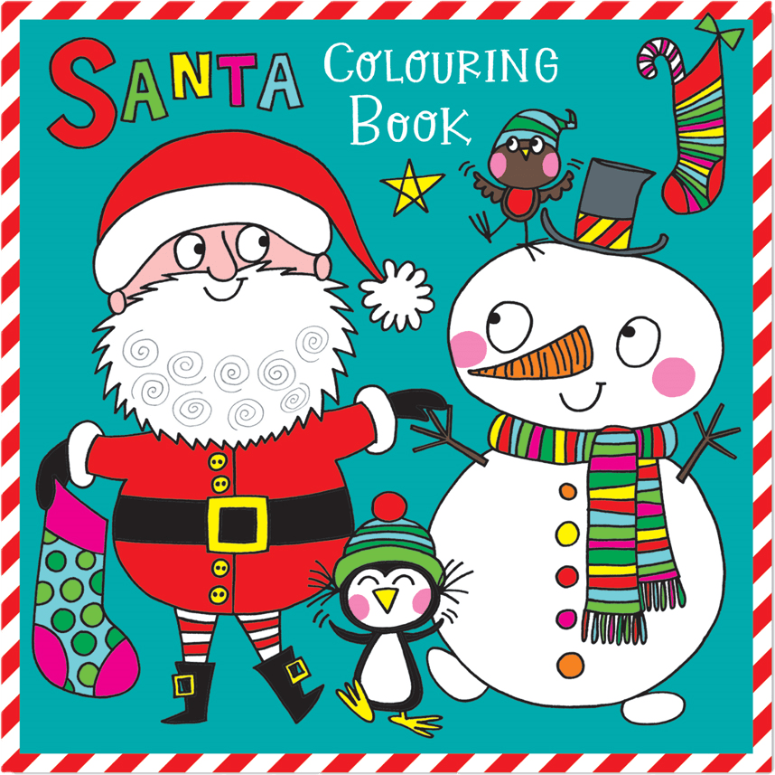 Santa & Snowman Colouring Book by Rachel Ellen Designs - Anilas UK