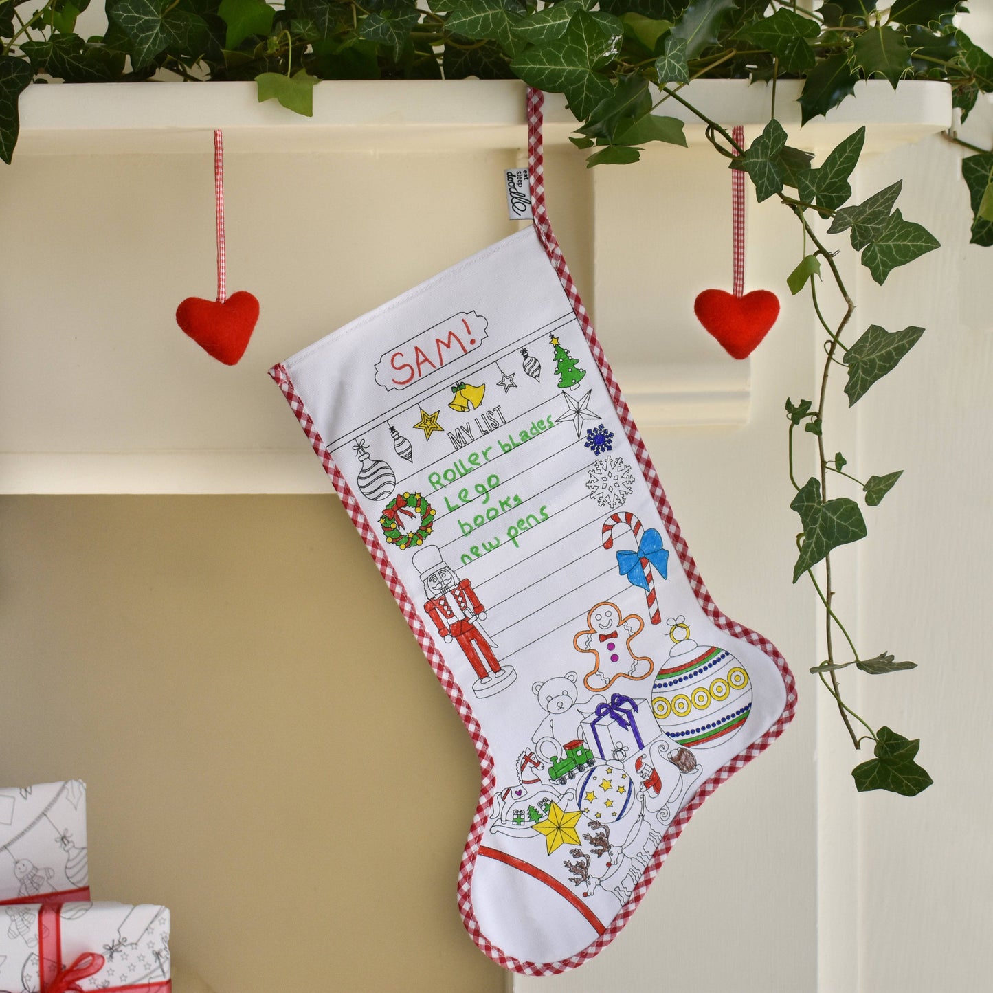 Eat Sleep Doodle's Colour in Stocking - Anilas UK